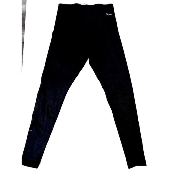 Nike Pro Dri-FIT Compression Leggings Men’s M Black Snakeskin Athletic Pants - Picture 2 of 4